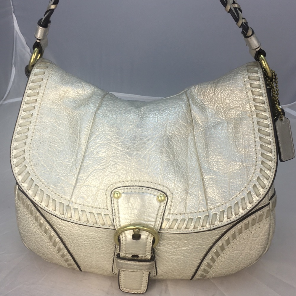 Gorgeous gold Coach shoulder bag